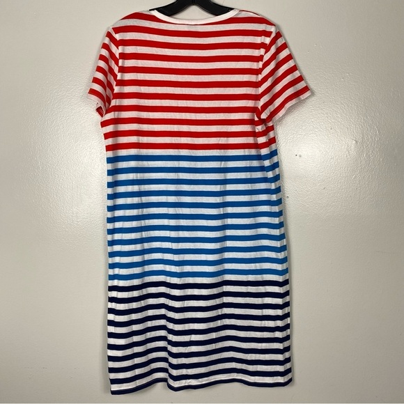 J Crew Factory Short-sleeve mixed-stripe T-shirt dress - Picture 3 of 6